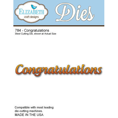 Elizabeth Craft Designs - Metal Die - Congratulations