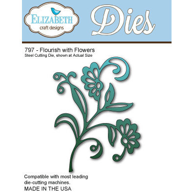 Elizabeth Craft Designs - Metal Die - Flourish With Flowers