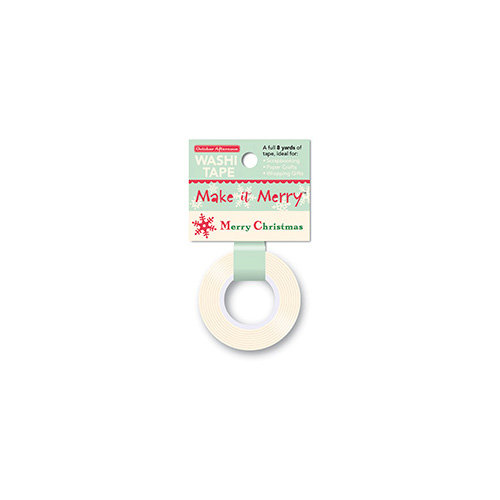 October Afternoon - Make it Merry Collection - Christmas - Washi Tape - Christmas Greetings