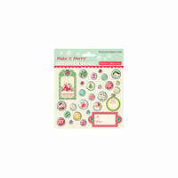 October Afternoon - Make it Merry Collection - Christmas - Designer Brads
