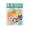 October Afternoon - 9 to 5 Collection - Flower Sack - Die Cut Cardstock Pieces