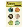 October Afternoon - Witch Hazel Collection - Halloween - Tin Pins - Self Adhesive Metal Badges