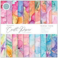 Craft Consortium - Ink Drops Collection - 8 x 8 Paper Pad - Candy