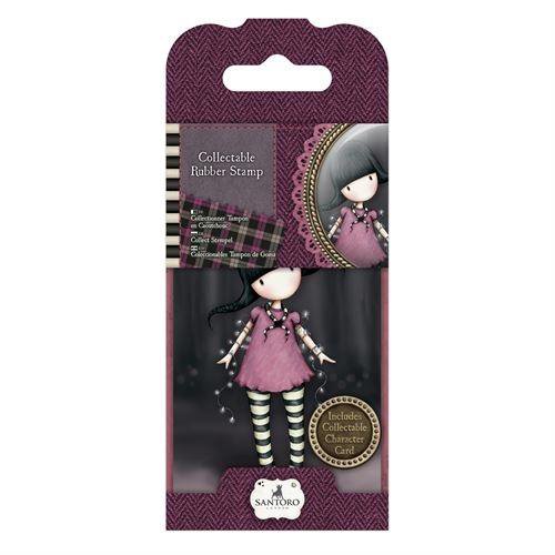 Santoro London - Gorjuss Rubber Stamp - Number 13 - Fairy Lights