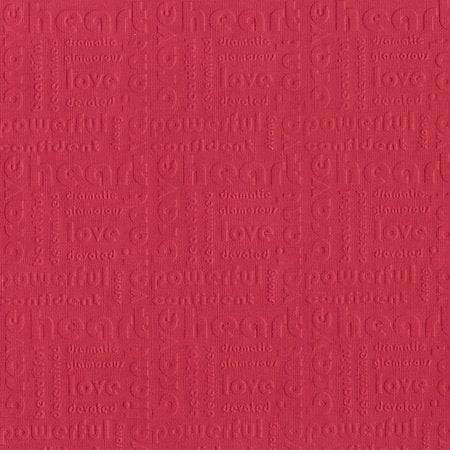 Core'dinations - Happy Colors Collection - 12 x 12 Embossed Color Core Cardstock - Heart