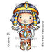 La-La Land - Halloween - Cling Mounted Rubber Stamp Set - Egyptian Mummy Marci