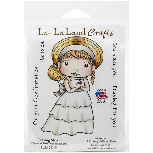 La-La Land - Cling Mounted Rubber Stamp Set - Praying Marci