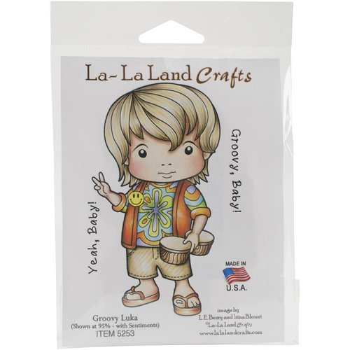 La-La Land - Cling Mounted Rubber Stamp Set - Groovy Luka