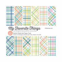 My Favorite Things - 6 x 6 Paper Pad - Subtle Plaids