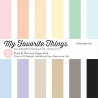My Favorite Things - 6 x 6 Paper Pad - Thick and Thin