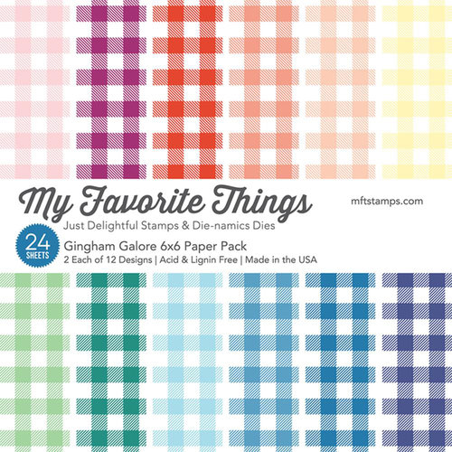 My Favorite Things - 6 x 6 Paper Pad - Gingham Galore