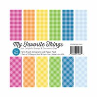 My Favorite Things - 6 x 6 Paper Pad - Farm Fresh - Gingham