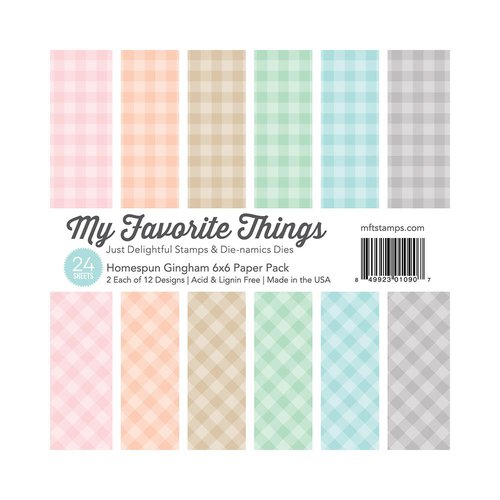 My Favorite Things - 6 x 6 Paper Pad - Homespun - Gingham