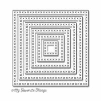 My Favorite Things - Die-Namics - STAX Dies - Cross-Stitch Square