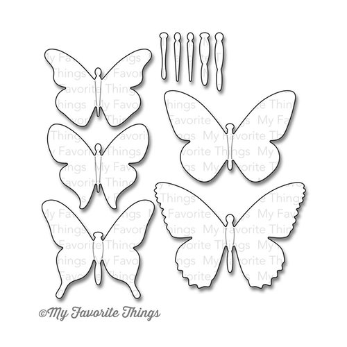 My Favorite Things - Die-Namics - Dies - Solid Butterflies Flutter