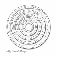 My Favorite Things - Die-Namics - STAX Dies - Wonky Stitched Circle