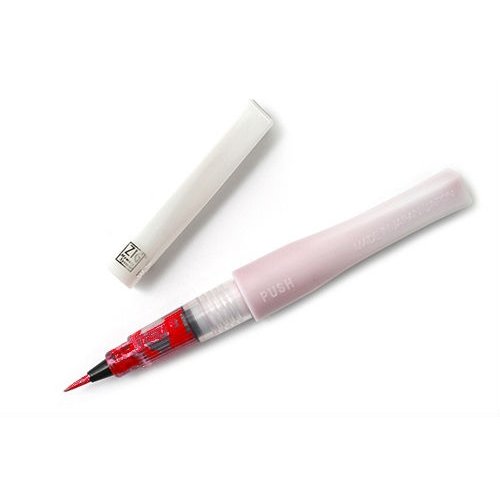 ZIG - Memory System - Wink Of Stella - Glitter Brush Marker - Glitter Red