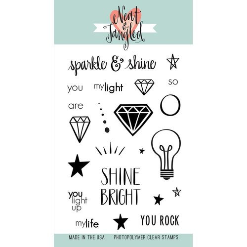 Neat and Tangled - Clear Acrylic Stamps - Sparkle and Shine
