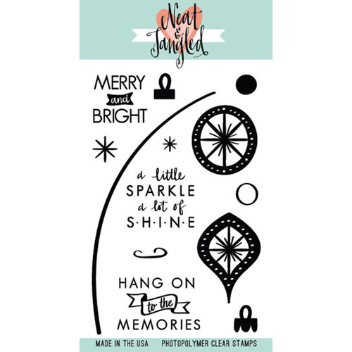 Neat and Tangled - Christmas - Clear Acrylic Stamps - Merry and Bright