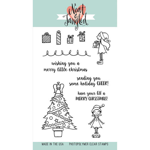 Neat and Tangled - Christmas - Clear Acrylic Stamps - Merry Little Christmas