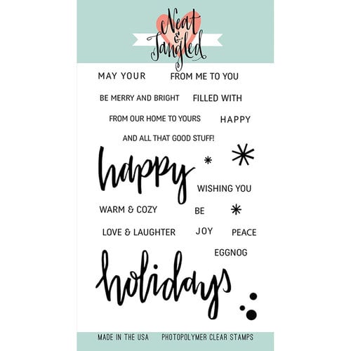 Neat and Tangled HAPPY HOLIDAYS Stamp Set