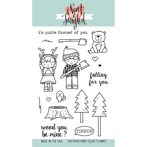 Neat and Tangled - Clear Acrylic Stamps - Lumberjack Love