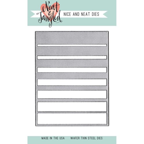 Neat and Tangled - Nice and Neat Die - Graduated Stripes Cover Plate