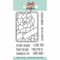 Neat and Tangled - Clear Acrylic Stamps - Succulent Journaling Card