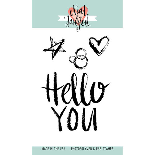 Neat and Tangled - Clear Acrylic Stamps - Hello You