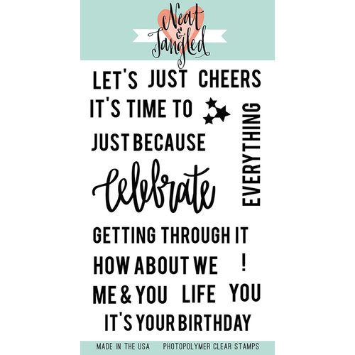Neat and Tangled - Clear Acrylic Stamps - Celebrate