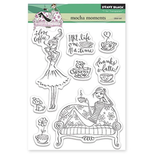 Penny Black - Clear Acrylic Stamps - Mocha Moments