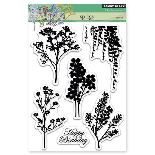 Penny Black - Clear Acrylic Stamps - Sprigs