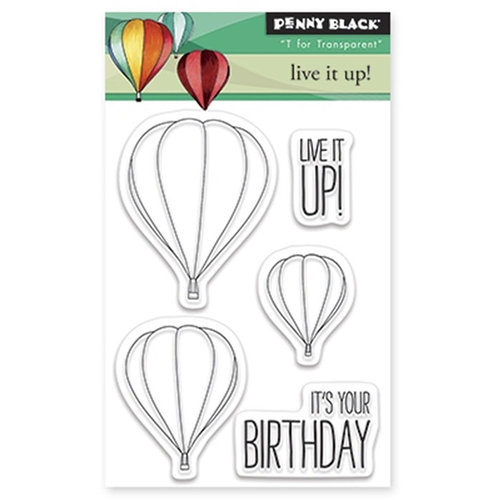 Penny Black - Clear Acrylic Stamps - Live It Up