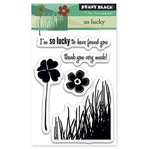 Penny Black - Clear Acrylic Stamps - So Lucky