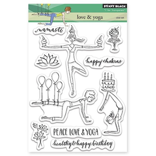 Penny Black - Clear Acrylic Stamps - Love and Yoga