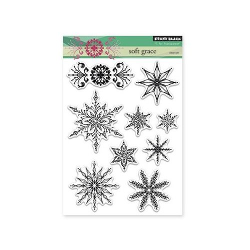 Penny Black - Christmas - Clear Acrylic Stamps - Soft Grace