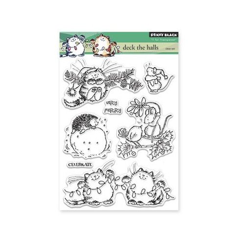 Penny Black - Christmas - Clear Photopolymer Stamps -Deck The Halls