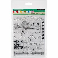 Penny Black - Clear Acrylic Stamps - Happy Hearts