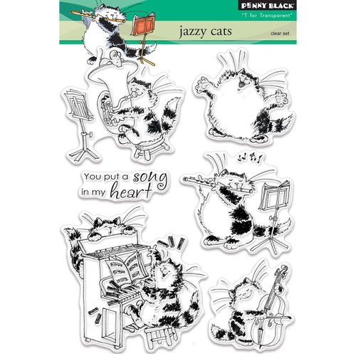 Penny Black - Clear Photopolymer Stamps - Jazzy Cats