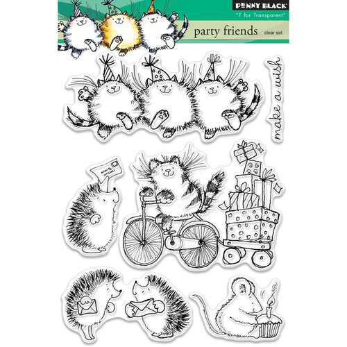 Penny Black - Clear Photopolymer Stamps - Party Friends