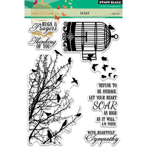 Penny Black - Clear Acrylic Stamps - Soar