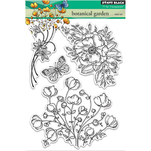 Penny Black - Clear Photopolymer Stamps - Botanical Garden
