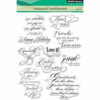 Penny Black - Clear Photopolymer Stamps - Treasured Sentiments