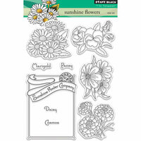 Penny Black - Clear Acrylic Stamps - Sunshine Flowers