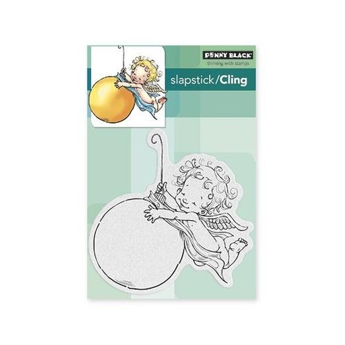 Penny Black - Christmas - Cling Mounted Rubber Stamps - Angel Swing