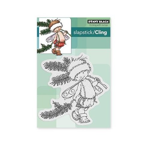Penny Black - Christmas - Cling Mounted Rubber Stamps - Pine Sprite