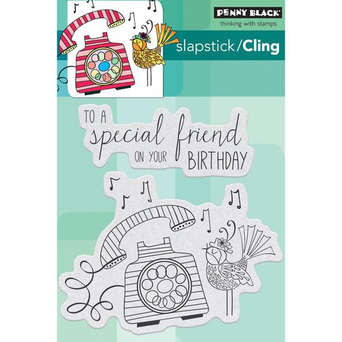 Penny Black - Cling Mounted Rubber Stamps - Birthday Tweetings