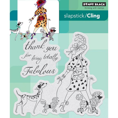 Penny Black - Cling Mounted Rubber Stamps - Totally Fabulous