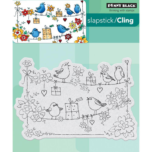 Penny Black - Cling Mounted Rubber Stamps - Cheery Chirps