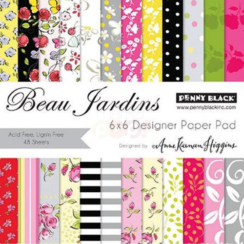 Penny Black - 6 x 6 Paper Pad - Beau Jardins